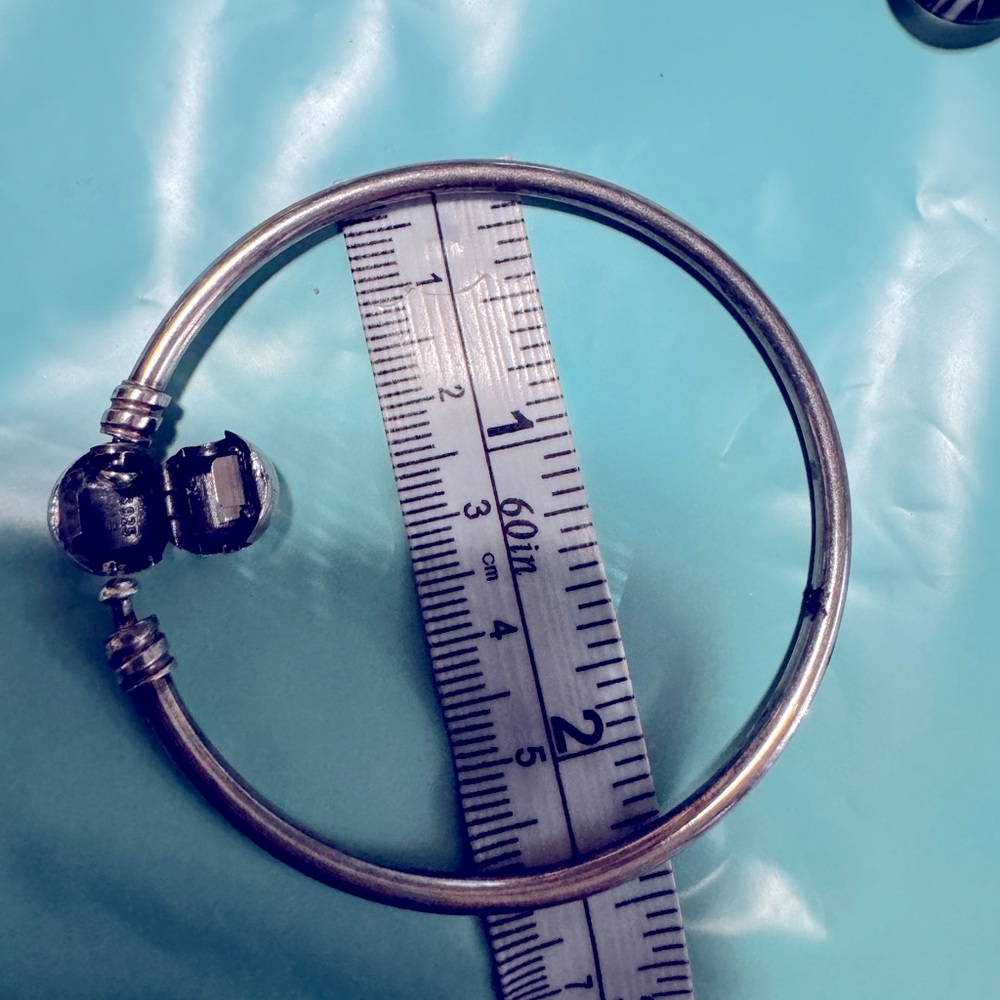 Pandora moment bracelet bangle silver